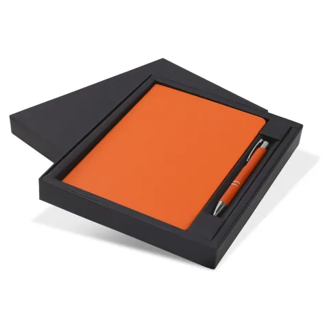 Kingston Notebook and Pen Gift Set orange