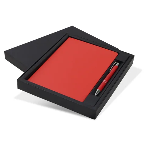 Kingston Notebook and Pen Gift Set red