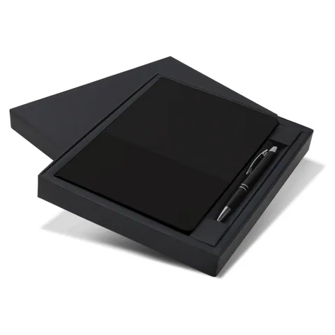 Harvard Notebook and Pen Gift Set black
