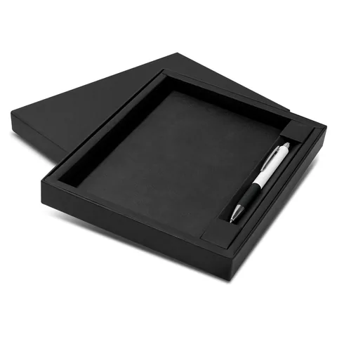 Genoa Notebook and Pen Gift Set black