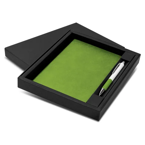 Genoa Notebook and Pen Gift Set green