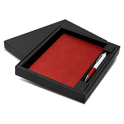 Genoa Notebook and Pen Gift Set red