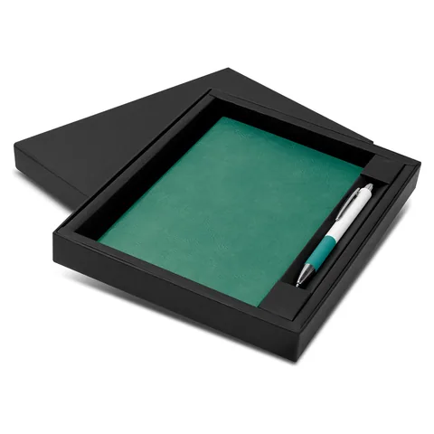 Genoa Notebook and Pen Gift Set teal