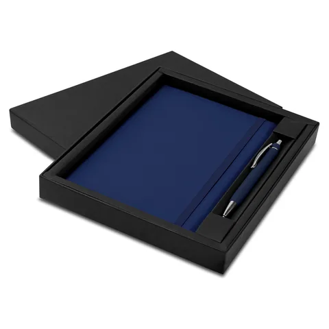 Omega Notebook and Pen Gift Set blue