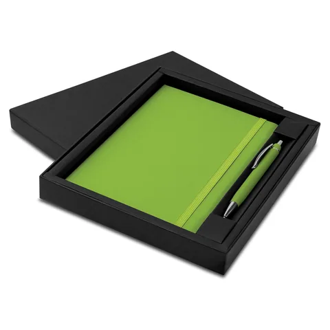 Omega Notebook and Pen Gift Set green