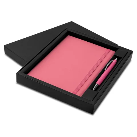 Omega Notebook and Pen Gift Set pink
