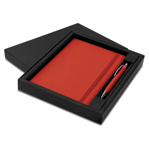 Omega Notebook and Pen Gift Set red