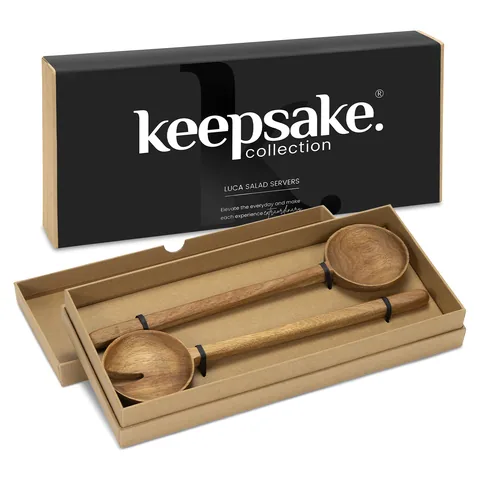 Keepsake Luca Salad Servers in natural
