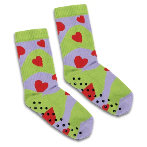 Pixel Knitted Bamboo Grip Socks