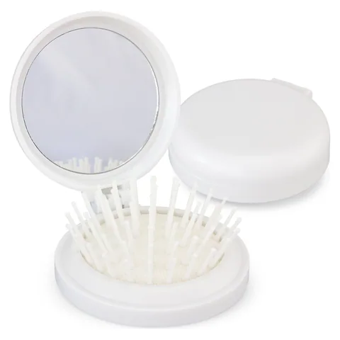 Compact Brush with Mirror