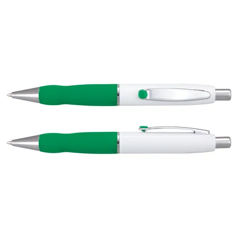 Turbo Pen - White Barrel in green