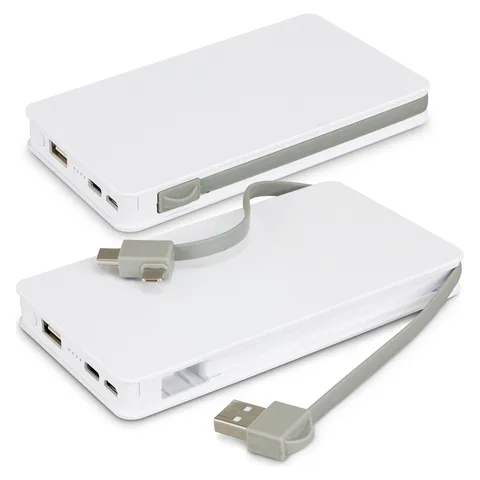 Jarvis 10k Wireless Charging Power Bank in white