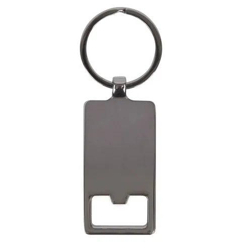 Axil Rectangle Keychain in Silver