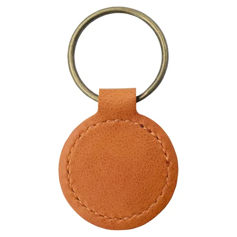 London Recycled Leather Keyring