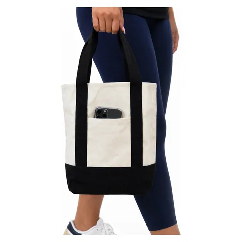 Mini Canvas Tote In hand