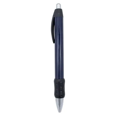 Widebody Chrome Grip Pen in Navy