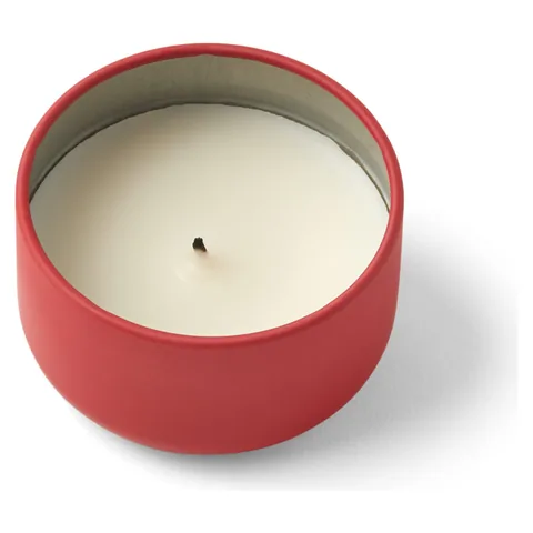 Mini Tin Candle Red