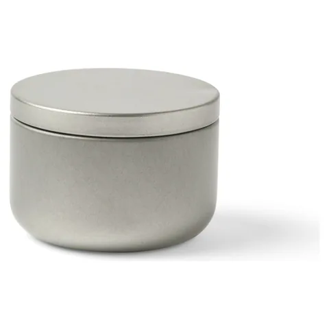 Mini Tin Candle in Silver closed