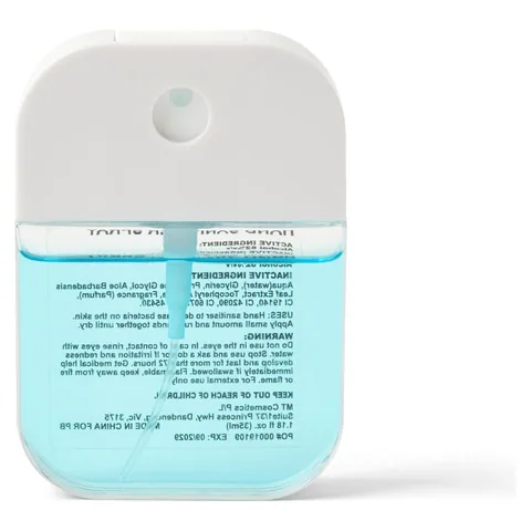 Scented 35ml Spray Sanitiser Blue front with label