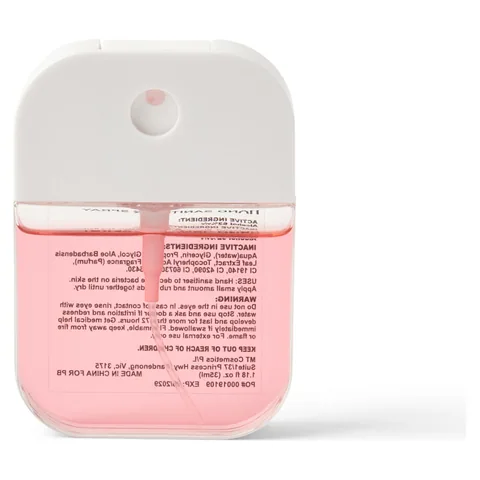 Scented 35ml Spray Sanitiser Red front with label