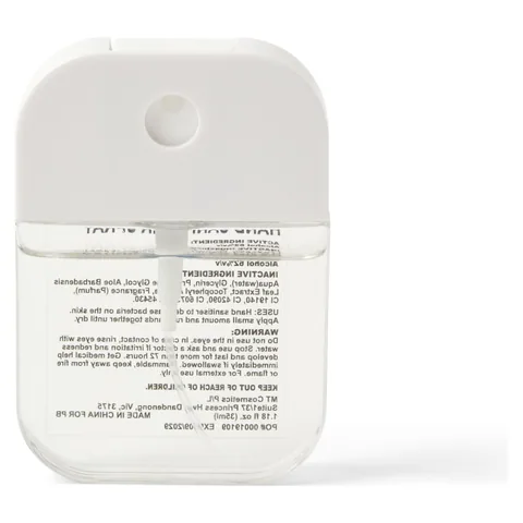 Scented 35ml Spray Sanitiser White front with label