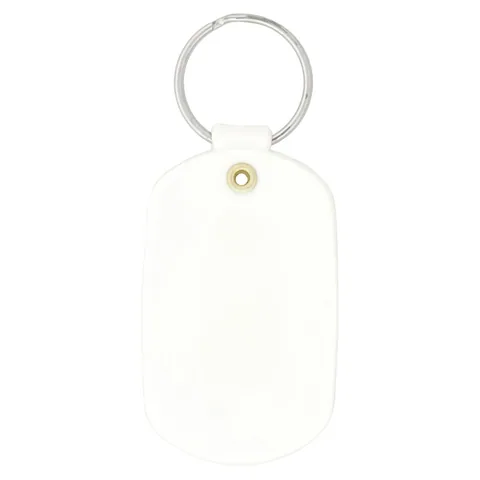Oval Keychain White