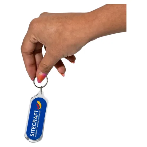 Oval Acrylic Keychain