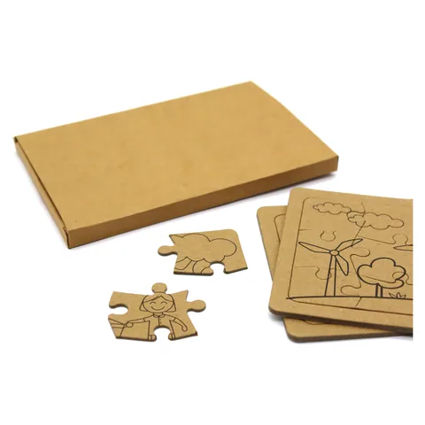 Kids Jigsaw 12 Piece Puzzle Set in Unbranded