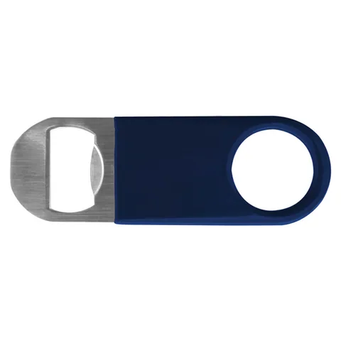 Bartender's Stubby Vinyl Bottle Opener Blue