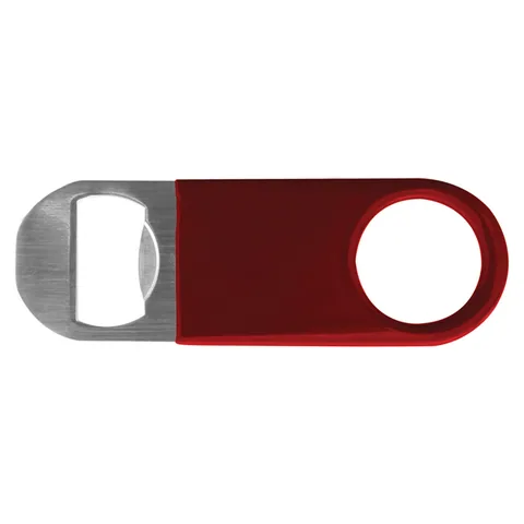 Bartender's Stubby Vinyl Bottle Opener Red
