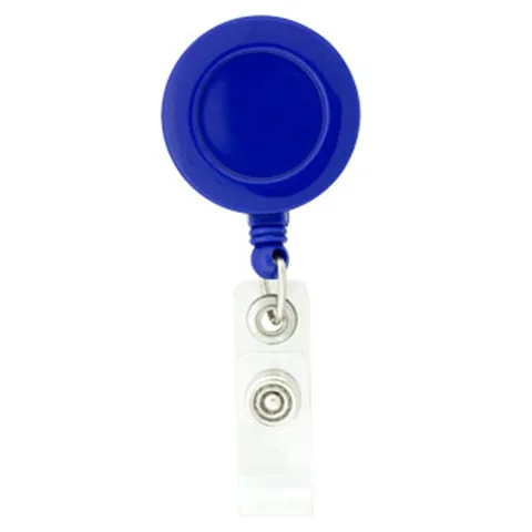Round Badge Holder Blue