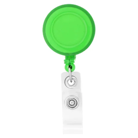 Round Badge Holder Green