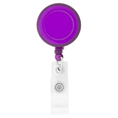 Round Badge Holder Purple