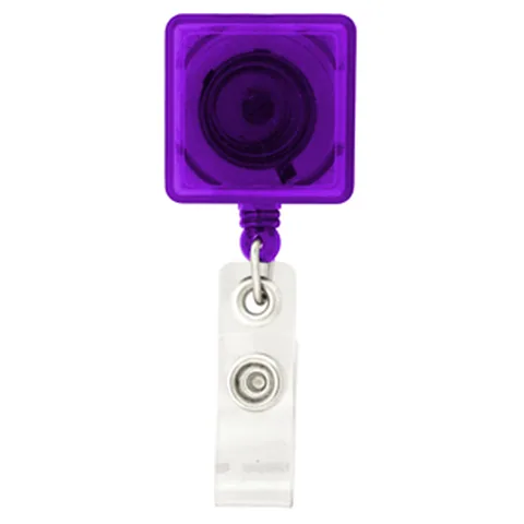 Rectangle Badge Holder Purple