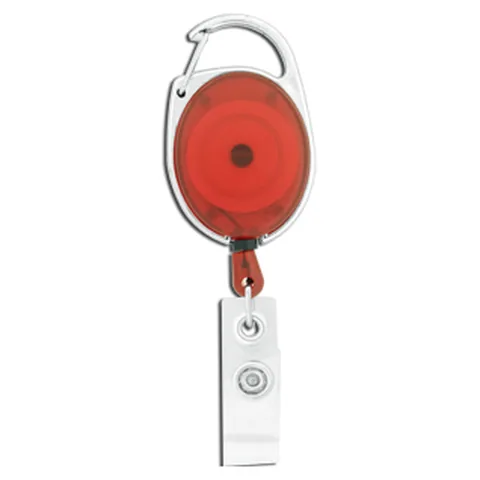 Retractable Badge Holder Red