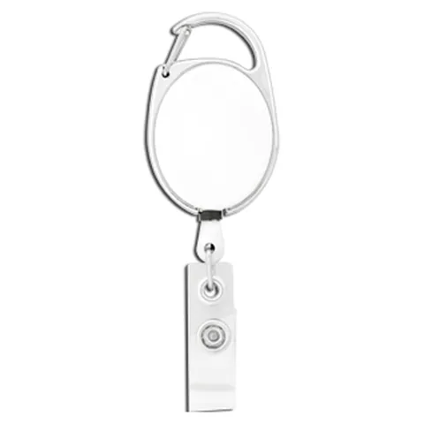 Retractable Badge Holder White