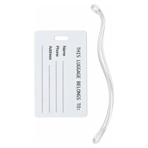 Imprinted Mini Luggage Tag Loop and tag