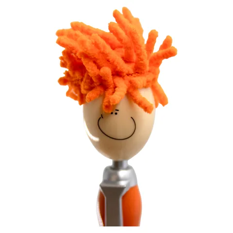 Mop Head Pen with Stylus Orange-f
