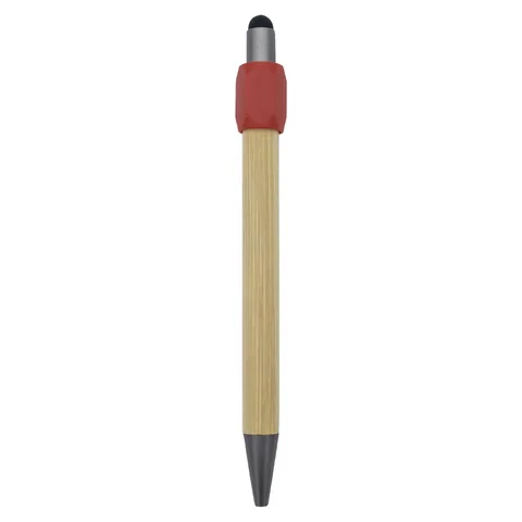 Harley Bamboo Spinner Pen Red