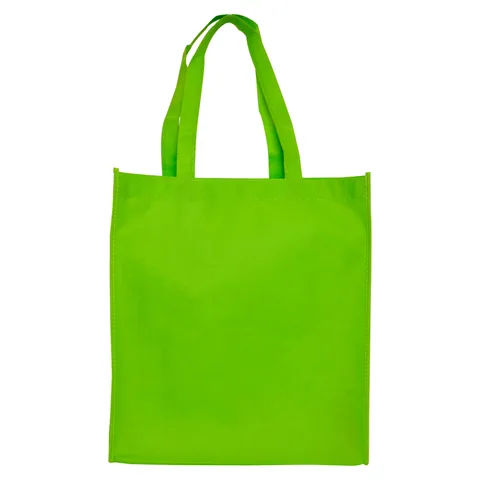 Large Shopping Tote Bag with Gusset Green