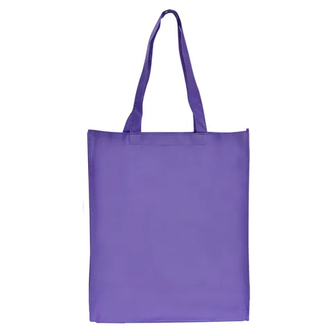 Large Shopping Tote Bag with Gusset Purple
