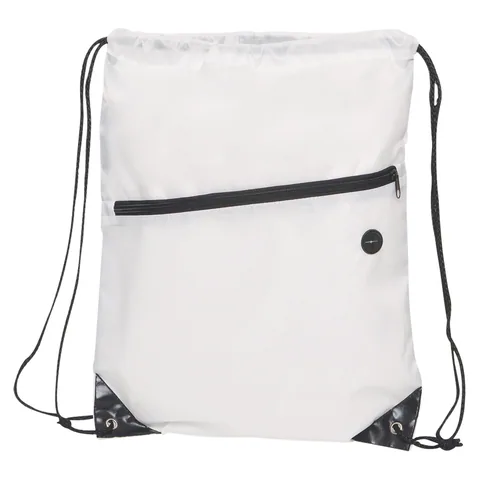 Tech Drawstring Bag White