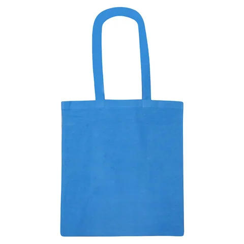 Recycled Colourful Cotton Tote Bag Cyan