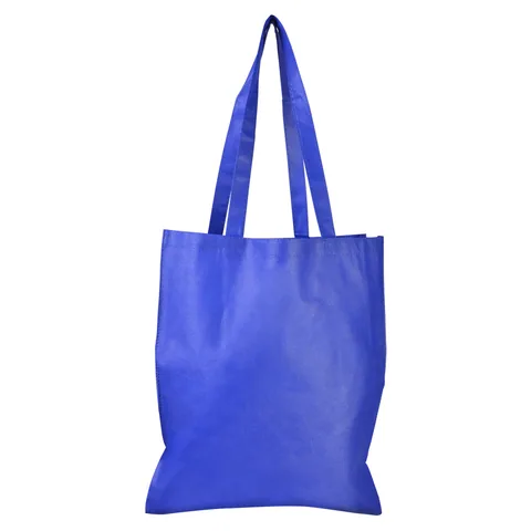 Shopping Tote Bag with V Gusset Blue