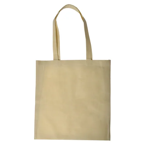Shopping Tote Bag with V Gusset Natural