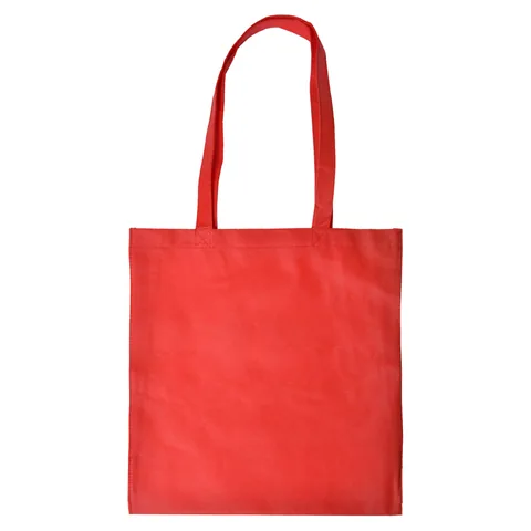 Shopping Tote Bag with V Gusset Red