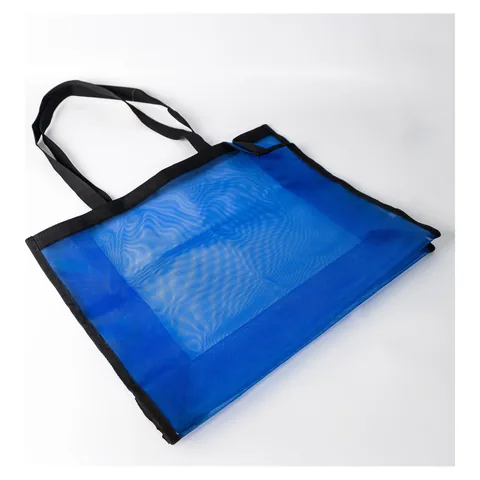 Breezy Nylon Mesh Tote Bag Blue