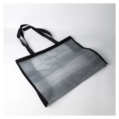 Breezy Nylon Mesh Tote Bag Grey