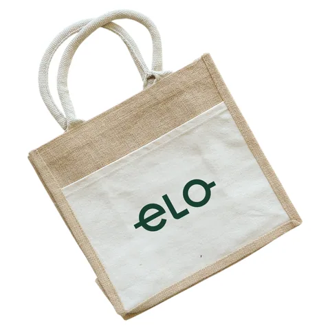 Jim Jam Jute Tote Bag