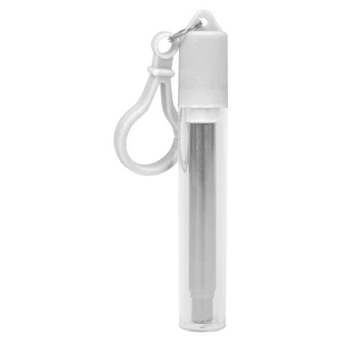 Telescopic Stainless Steel Straw White